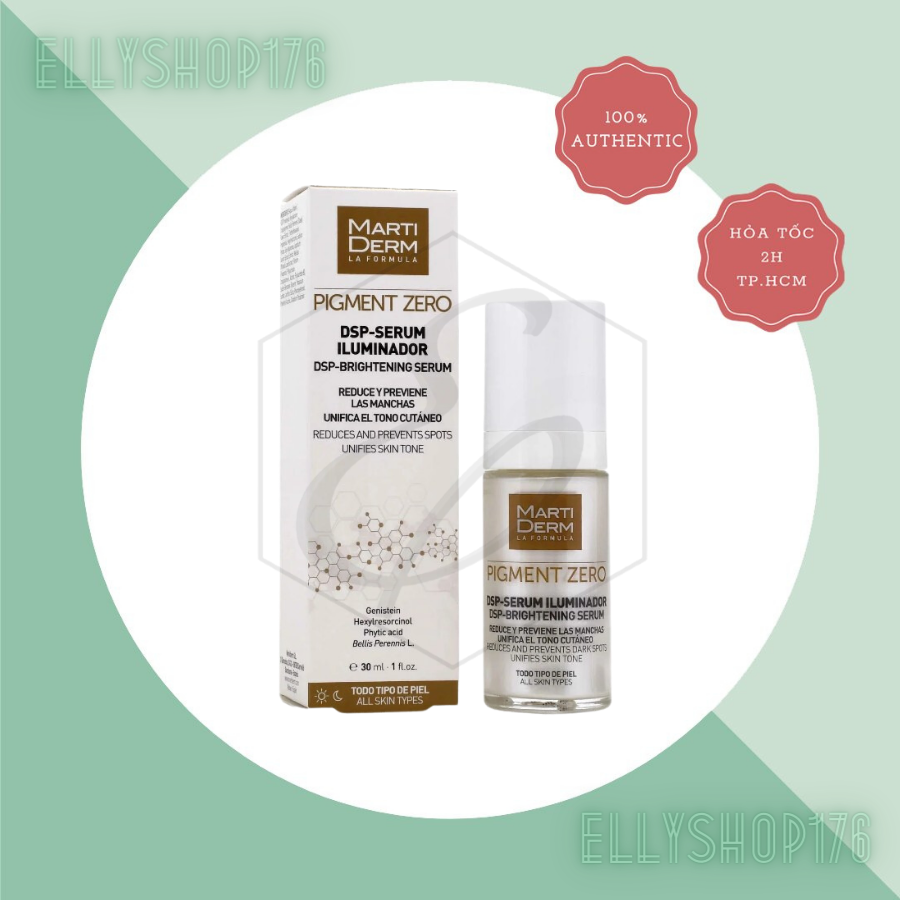 Tinh Chất Làm Sáng Da, Mờ Thâm, Duy Trì Sau Điều Trị Hydroquinone - MartiDerm Pigment Zero DSP Serum Illuminator (30ml)